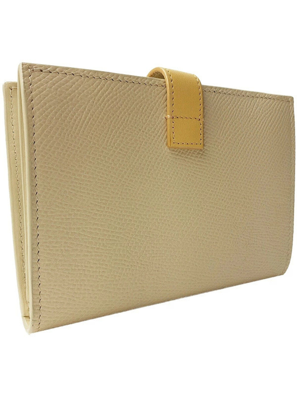 Celine Strap Bi fold Bicolor Short Wallet